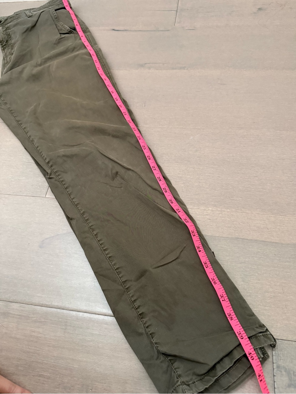 John Varvatos USA Men's Olive Cargo Utility Zip Pocket Pants, Size 33 - Picture 12 of 15